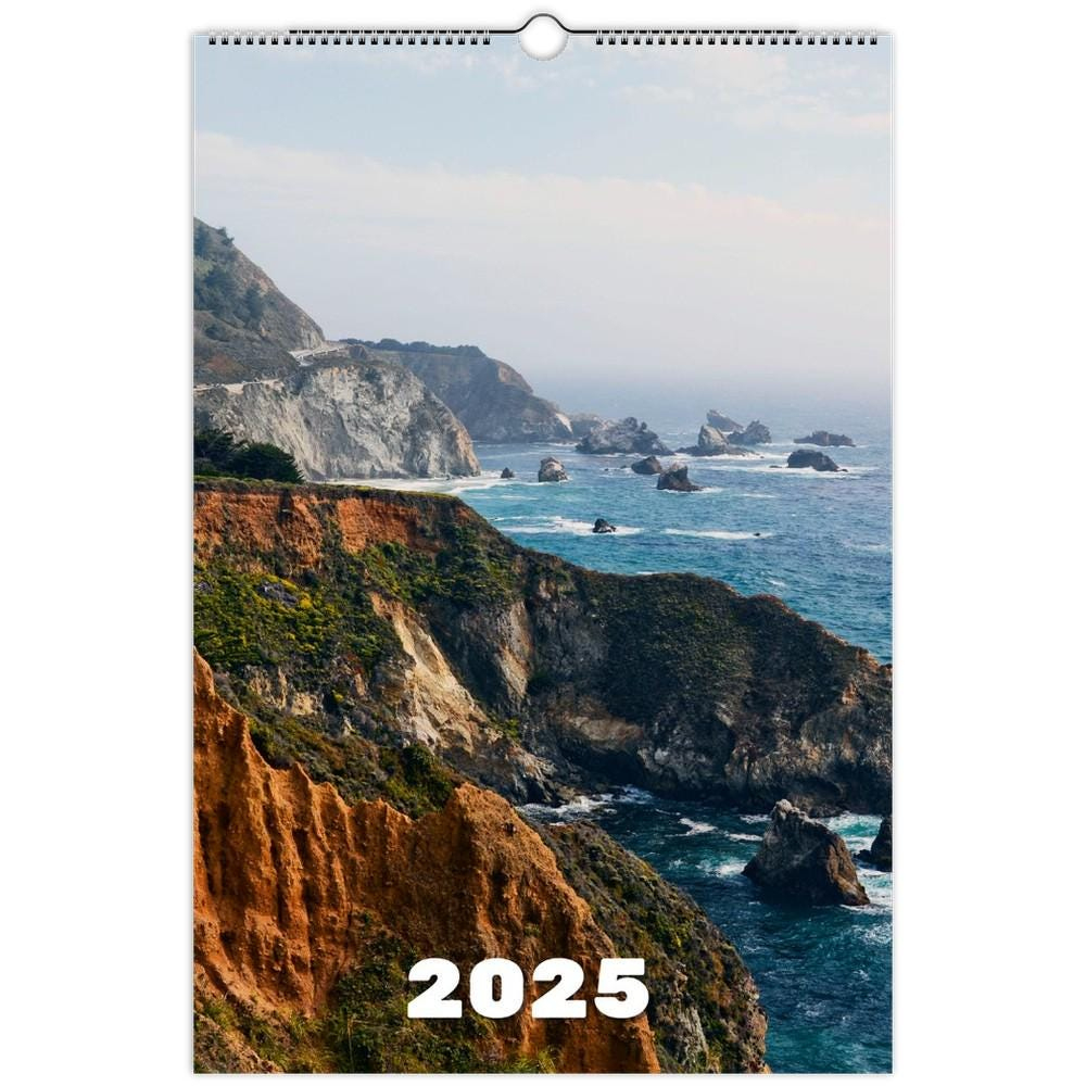 Big Sur Wall Calendar 2025 - Etsy Canada with regard to Big Sur Coast 2025 Calendar Printable