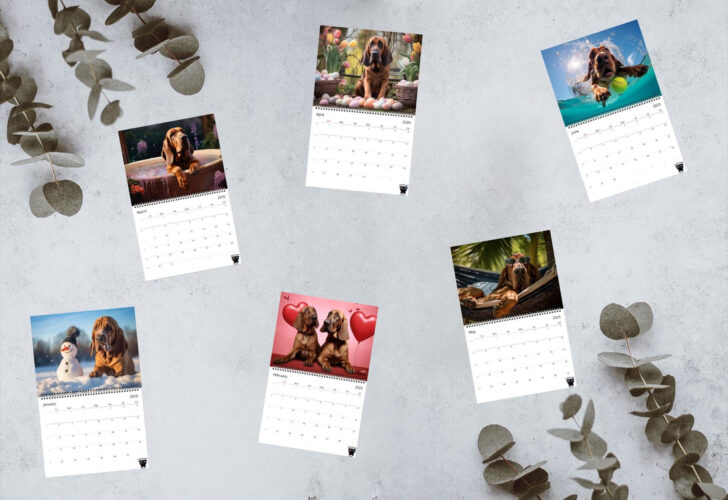 Bloodhounds 2025 Calendar Printable