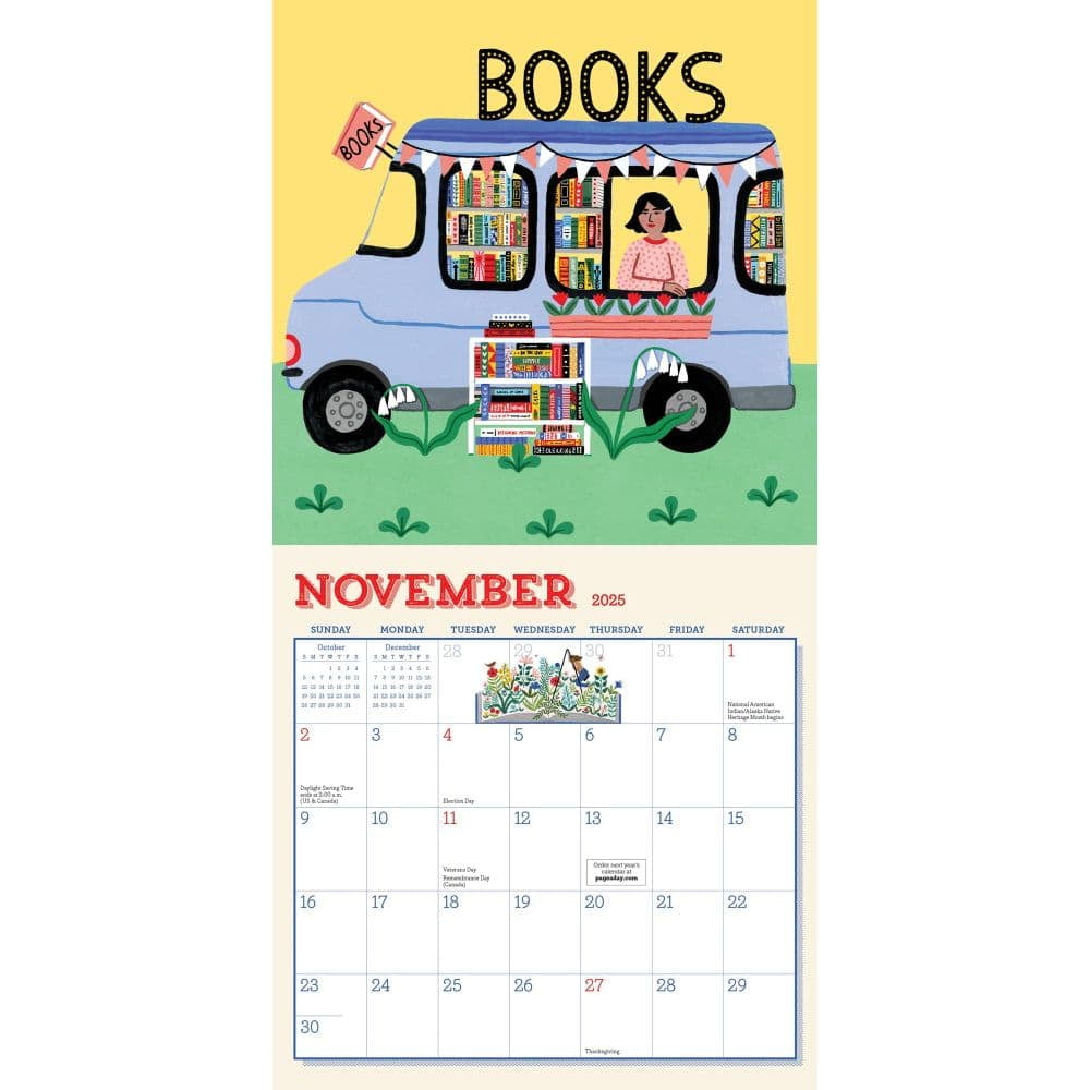 Book Nerd Mini Wall Calendar 2025, (Paperback) intended for Book Nerd 2025 Calendar Printable