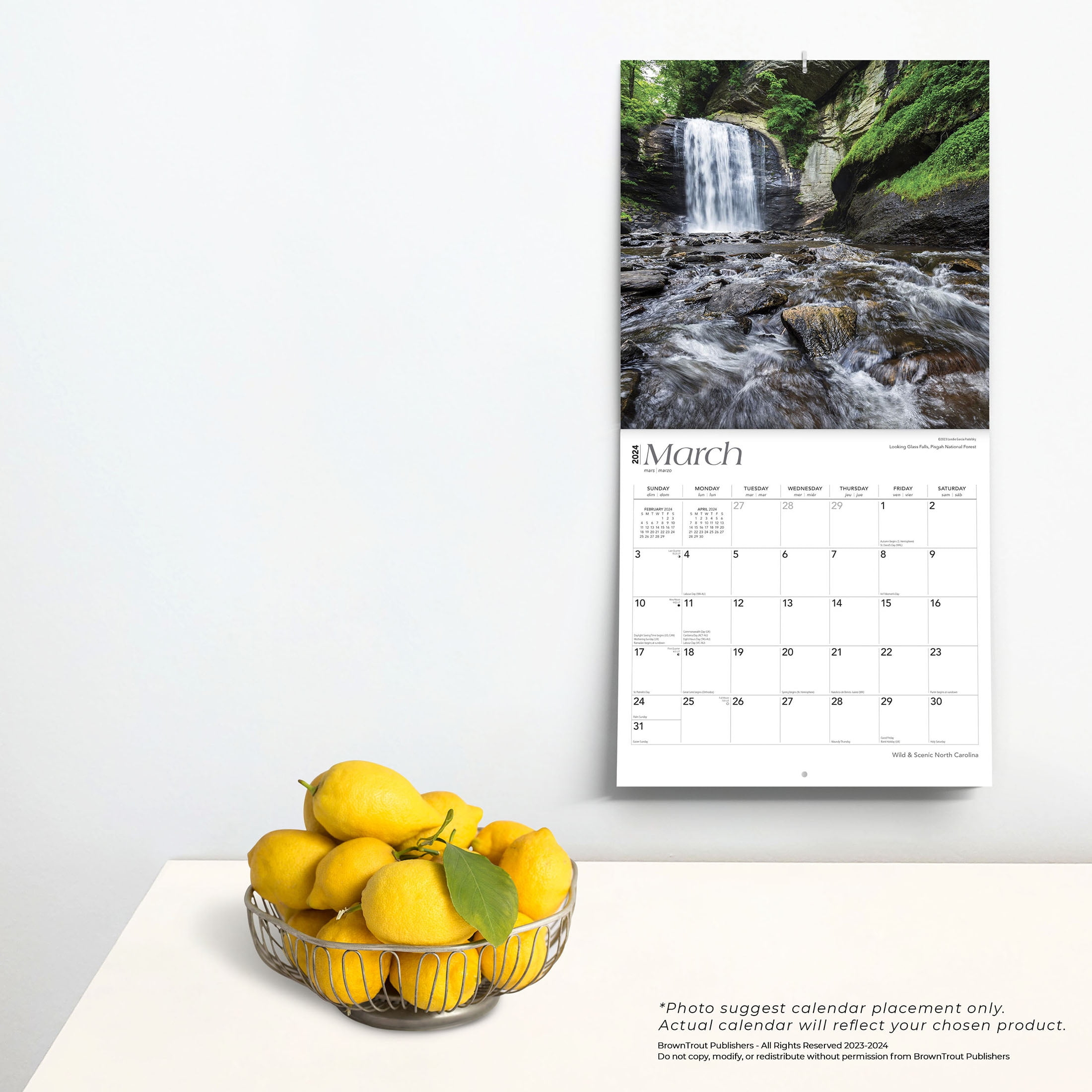 Browntrout 2024 North Carolina Wild &amp;amp; Scenic Wall Calendar, 12X24 within South Carolina Wild and Scenic 2025 Calendar Printable