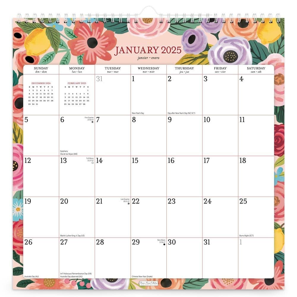 Browntrout, Bonnie Marcus Office Spiral 2025 Wall Calendar | Ebay inside Bonnie Marcus Office Spiral 2025 Calendar Printable