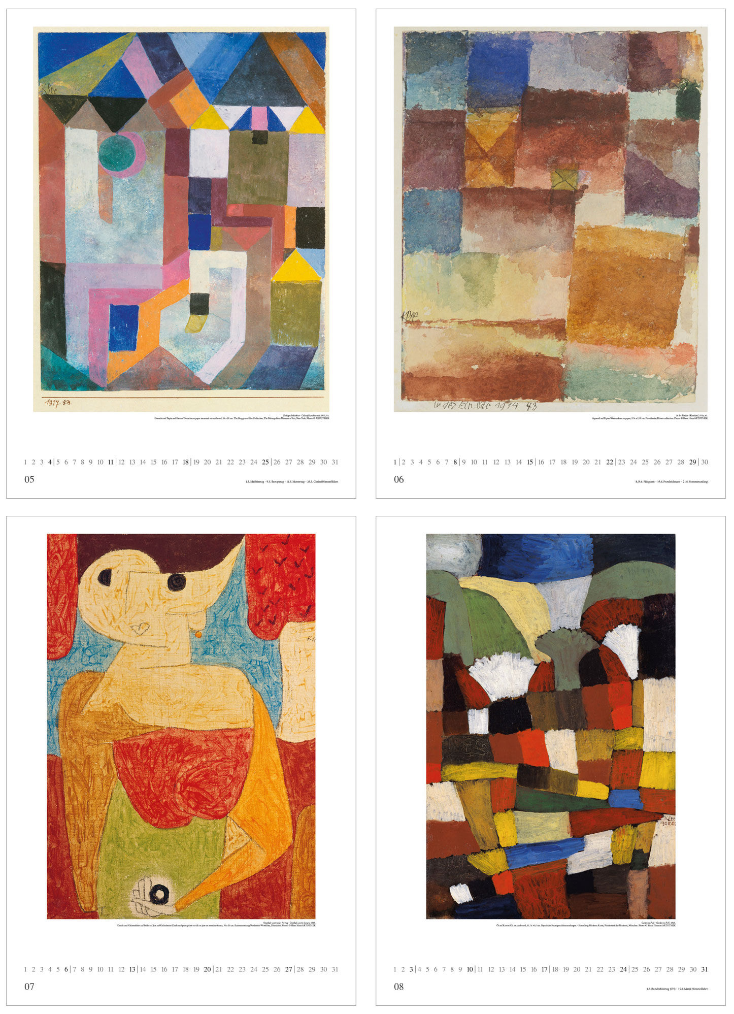 Buy Artist Calendar 2025Paul Klee | Ars Mundi within Klee 2025 Easel Calendar Printable