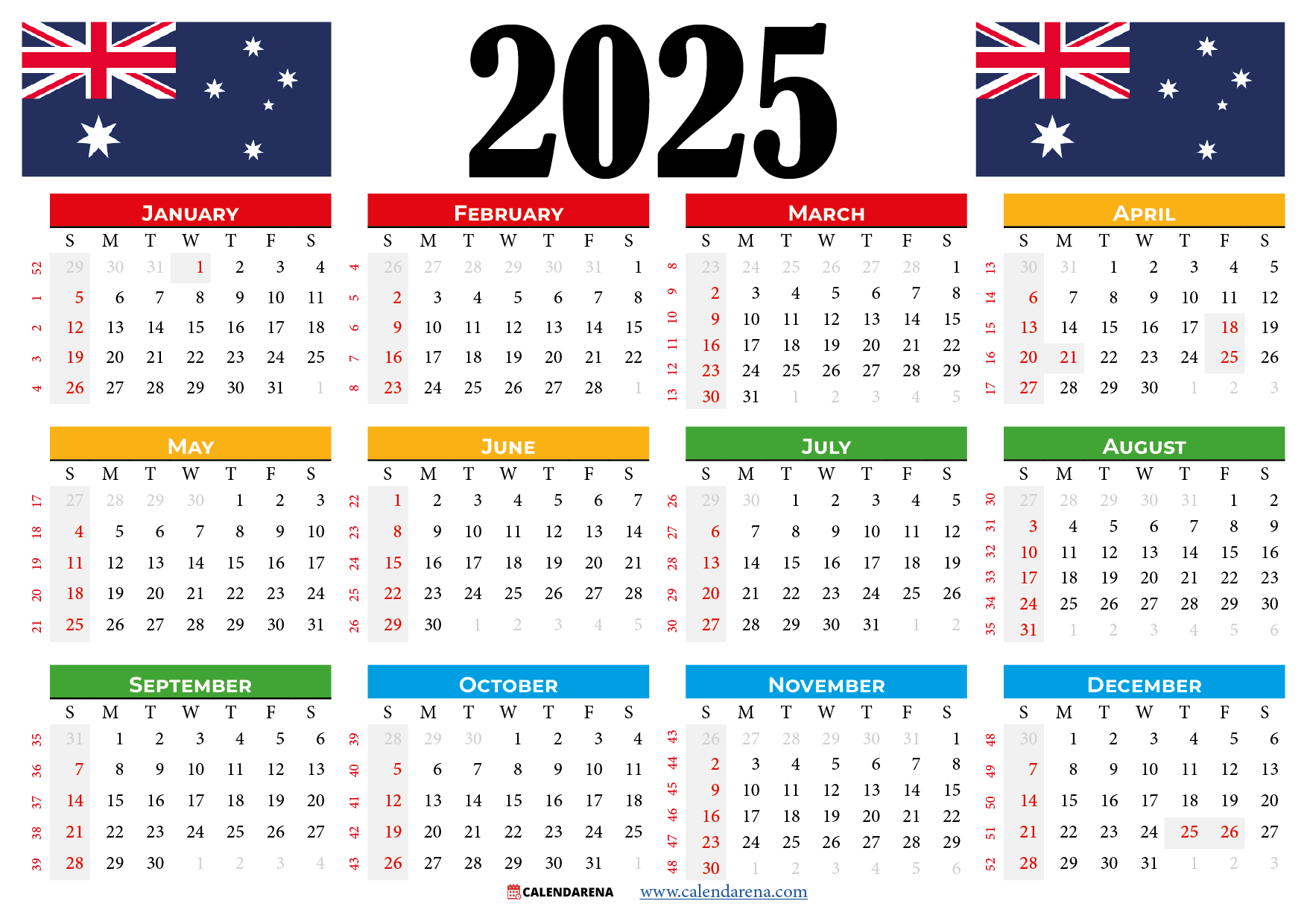 Calendar 2025 Australia With Holidays And Festivals intended for Australia 2025 Calendar Printable