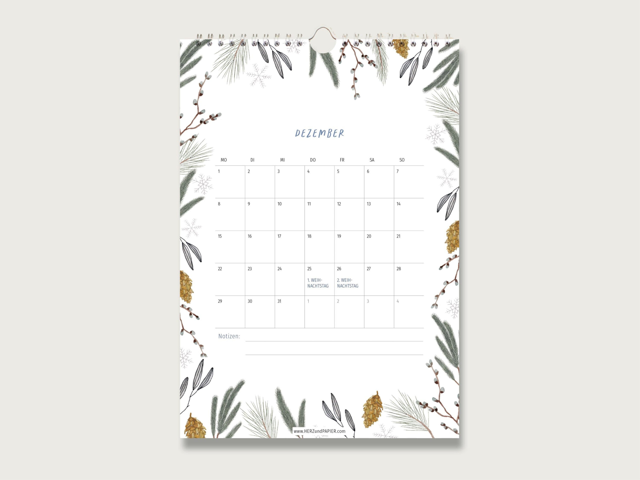 Calendar 2025 Din A4 - Nature | Plants | Botanical | Illustration intended for Botanical Year 2025 Calendar Printable