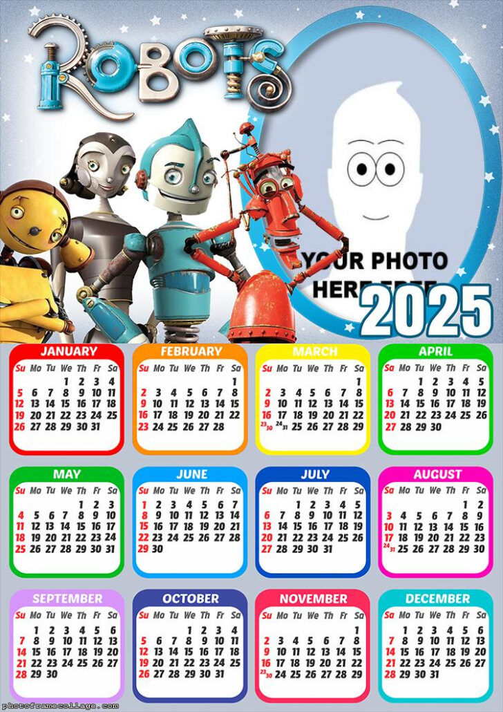 Zoo in a 2025 Calendar Printable