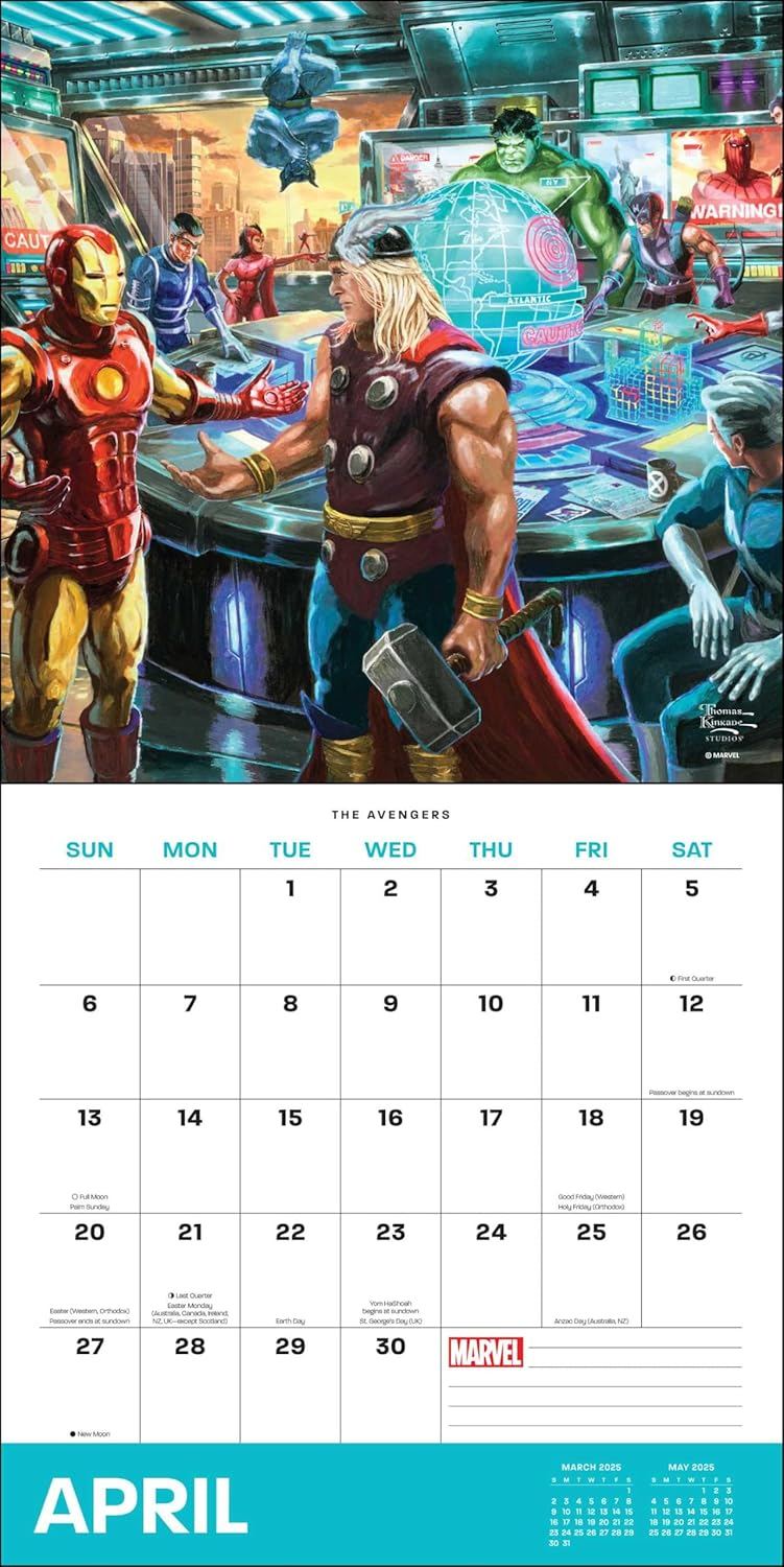 Calendar 2025 - Marvelthomas Kinkade - Andrews Mcmeel with regard to Thomas 2025 Calendar Printable