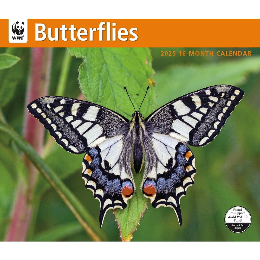 Calendar Ink, Butterflies Wwf 2025 Wall Calendar with Apex Predators WWF 2025 Calendar Printable