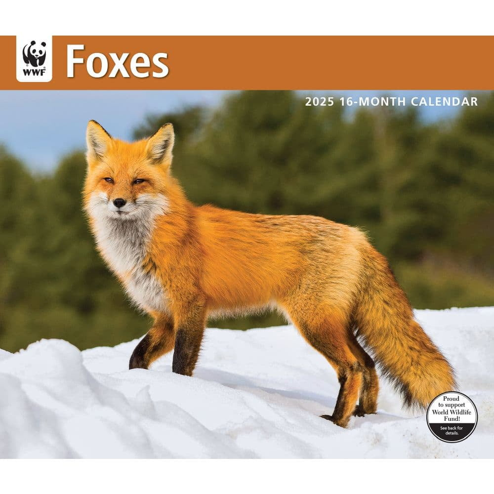 Calendar Ink, Foxes Wwf 2025 Wall Calendar with Foxes WWF 2025 Calendar Printable