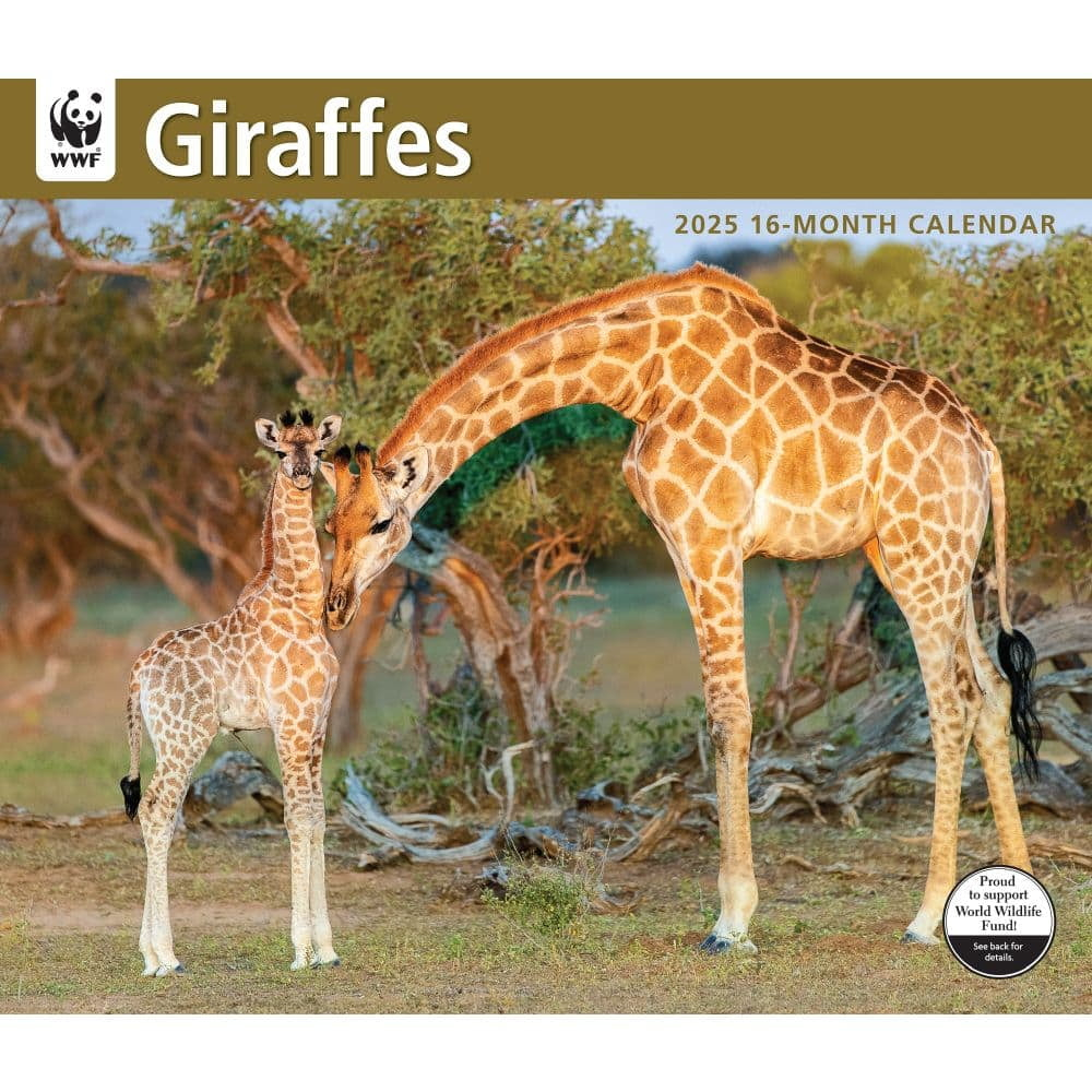 Calendar Ink, Giraffes Wwf 2025 Wall Calendar in Apex Predators WWF 2025 Calendar Printable
