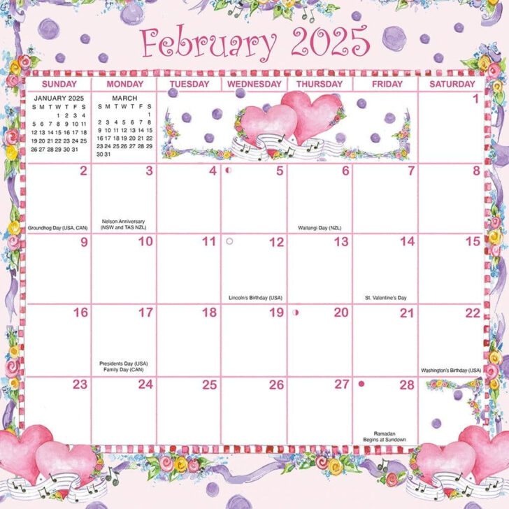 Butterflies WWF 2025 Calendar Printable