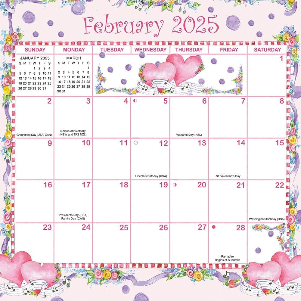 Calendar Ink, Joyful Seasons Magic Grip 2025 Wall Calendar intended for Butterflies WWF 2025 Calendar Printable