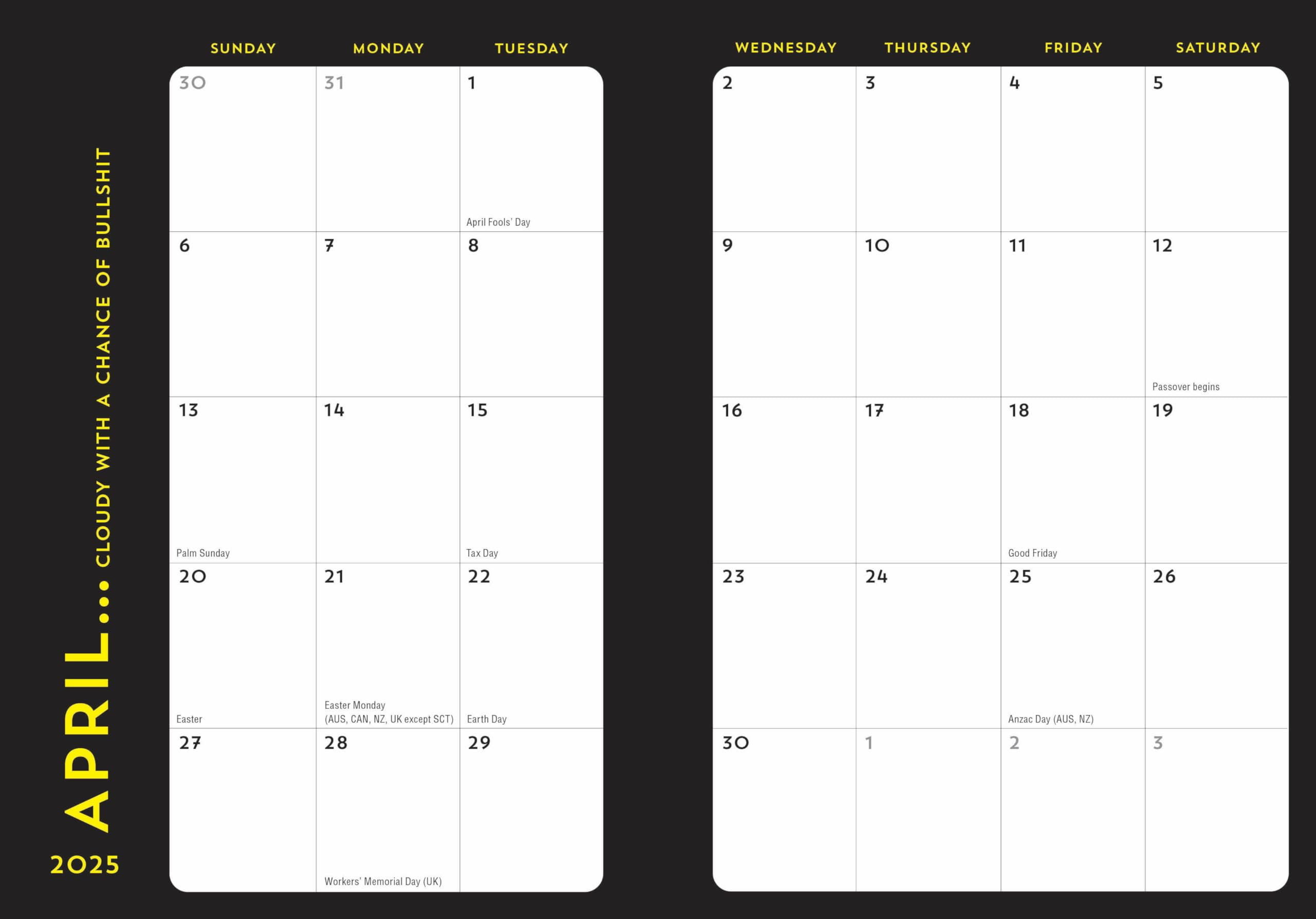 Calendars &amp;amp; Gifts To Swear By: 2025 Carpe F*Cking Diem Planner within Carpe Diem 2025 Calendar Printable
