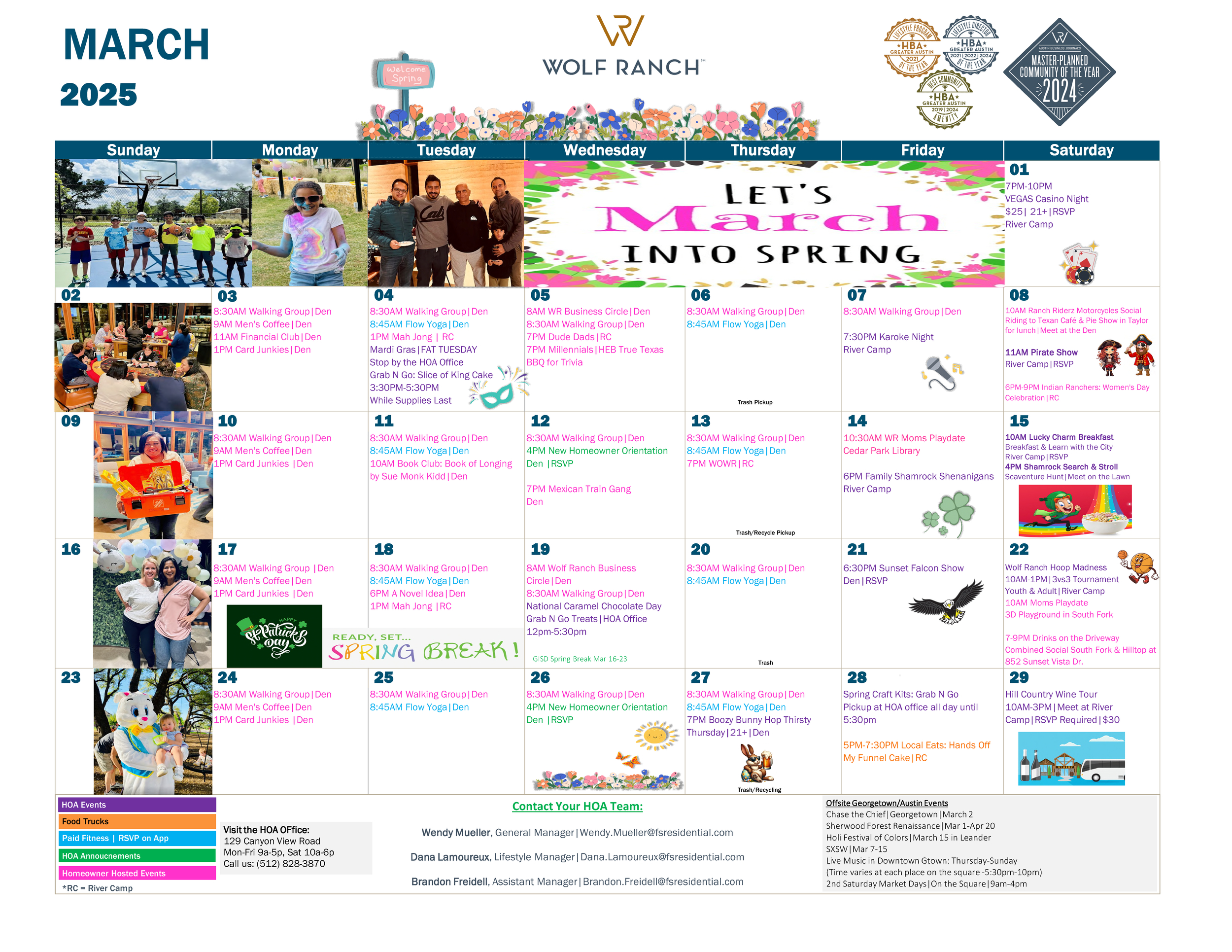 Calendars — Wolf Ranch within Ranch Life 2025 Calendar Printable