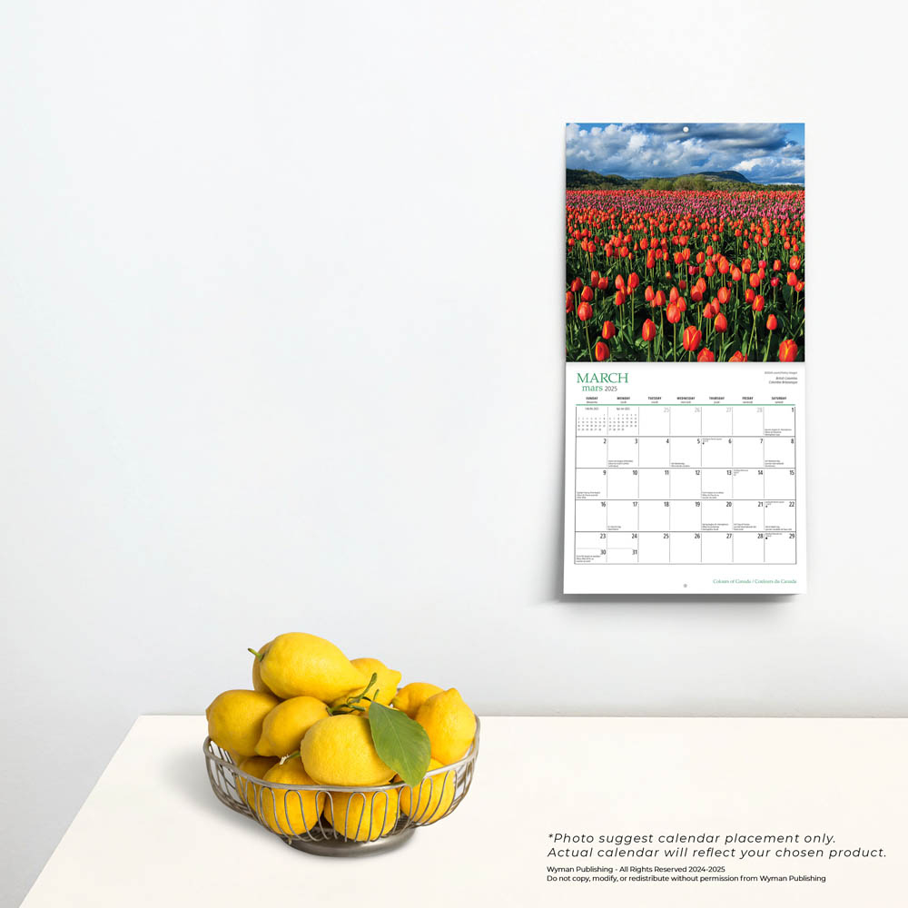 Canadian Geographic Colours Of Canada Official | 2025 8.5 X 8.5 inside Canada Wyman 2025 Calendar Printable