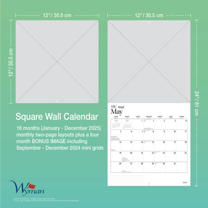 Canadian Geographic Wild Weather 2025 Calendar Printable