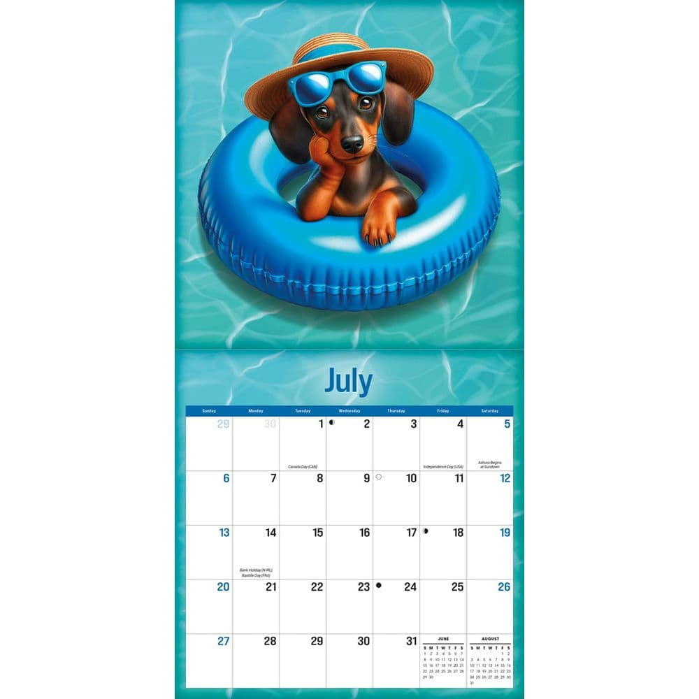 Carousel Calendars, Furry Fun Moreno 2025 Mini Wall Calendar throughout Furry Fun Moreno 2025 Calendar Printable