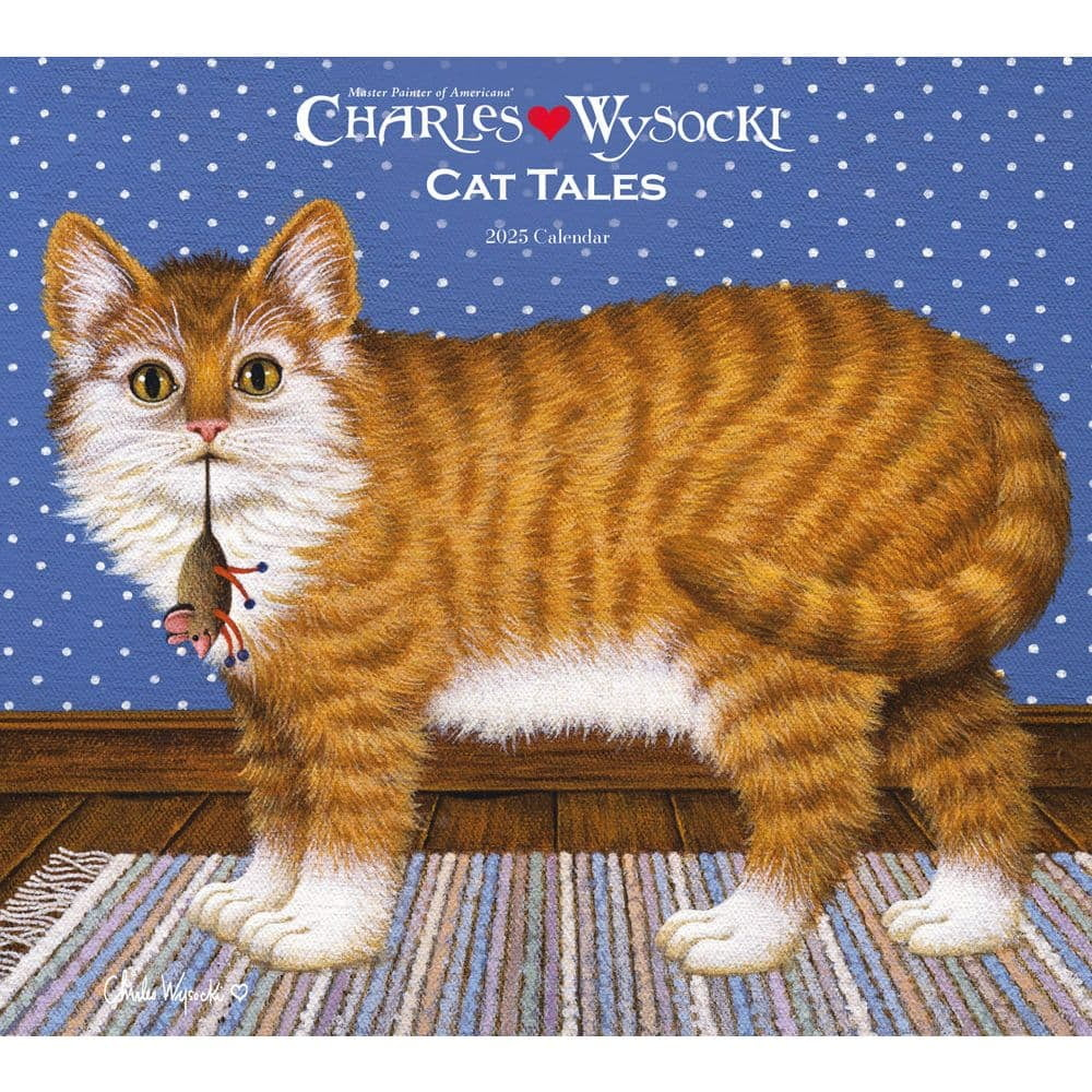 Carousel Calendars, Wysocki Cat Tales Deluxe 2025 Wall Calendar with regard to Wysocki Americana 2025 Calendar Printable