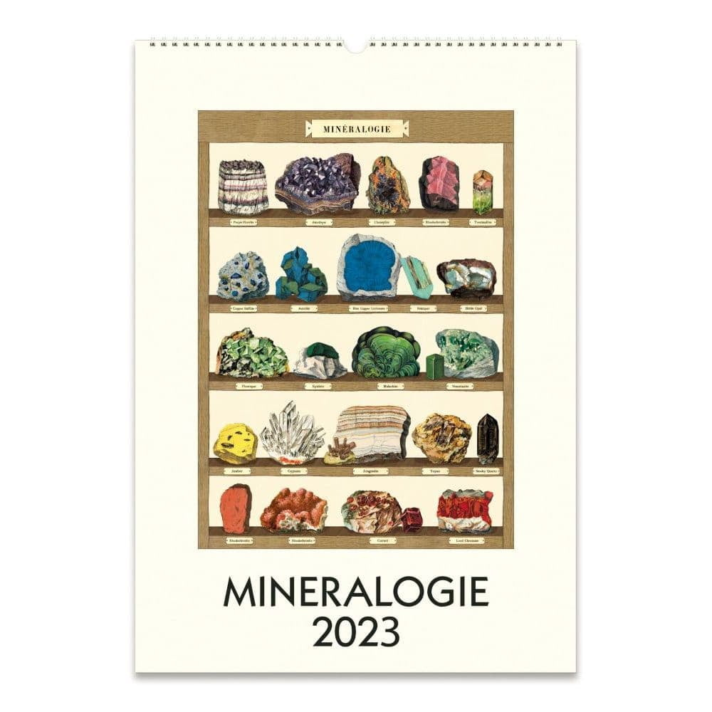 Cavallini Papers &amp;amp; Co., Mineralogie 2023 Wall Calendar - Walmart with Mineralologie 2025 Calendar Printable
