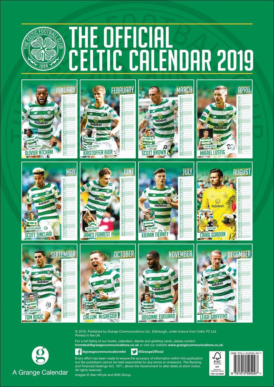 Celtic - Wall Calendars 2024 | Buy At Europosters intended for Celtic Fc Poster 2025 Calendar Printable
