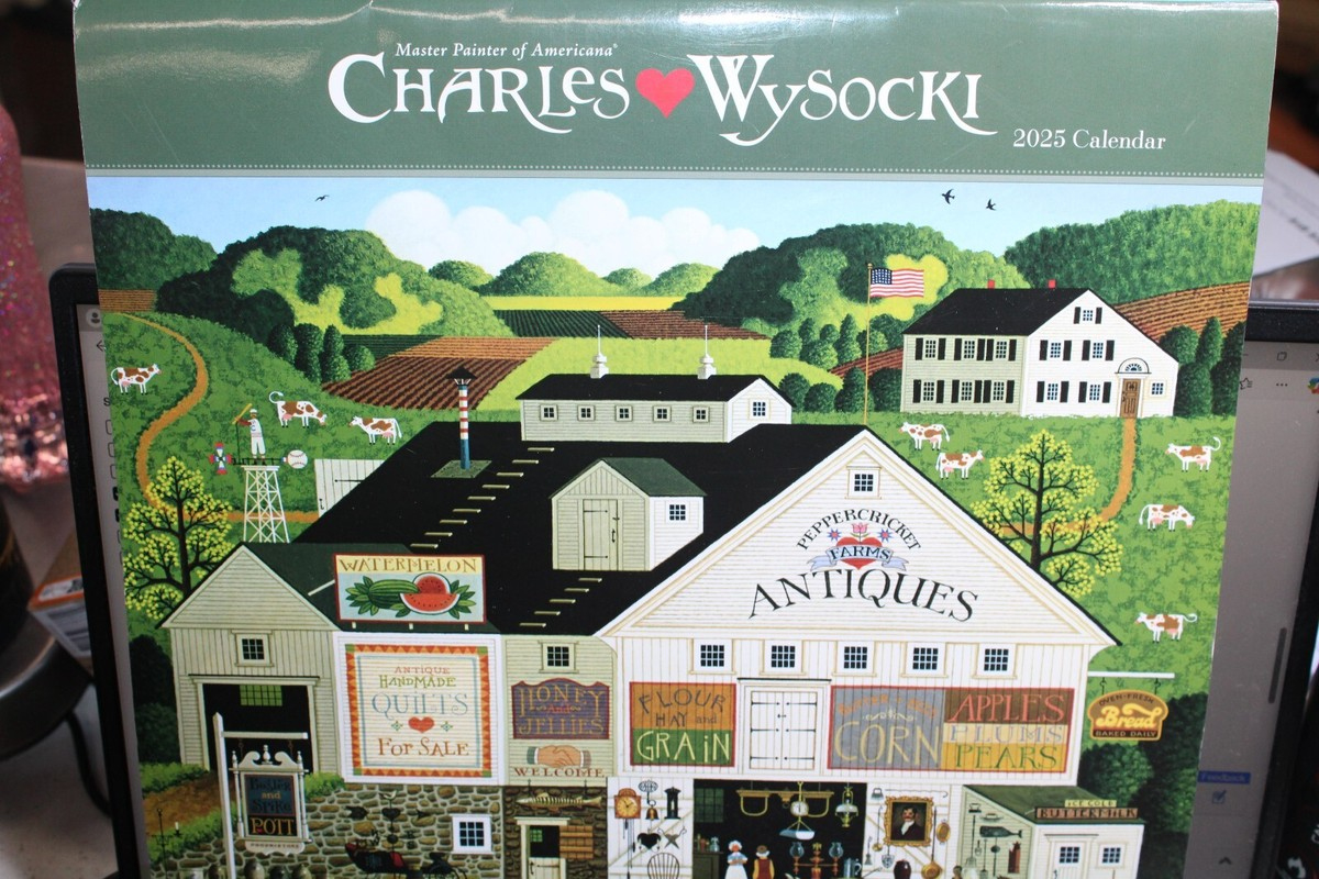 Charles Wysocki Americana 2025 Wall Calendar | Ebay intended for Wysocki Americana 2025 Calendar Printable
