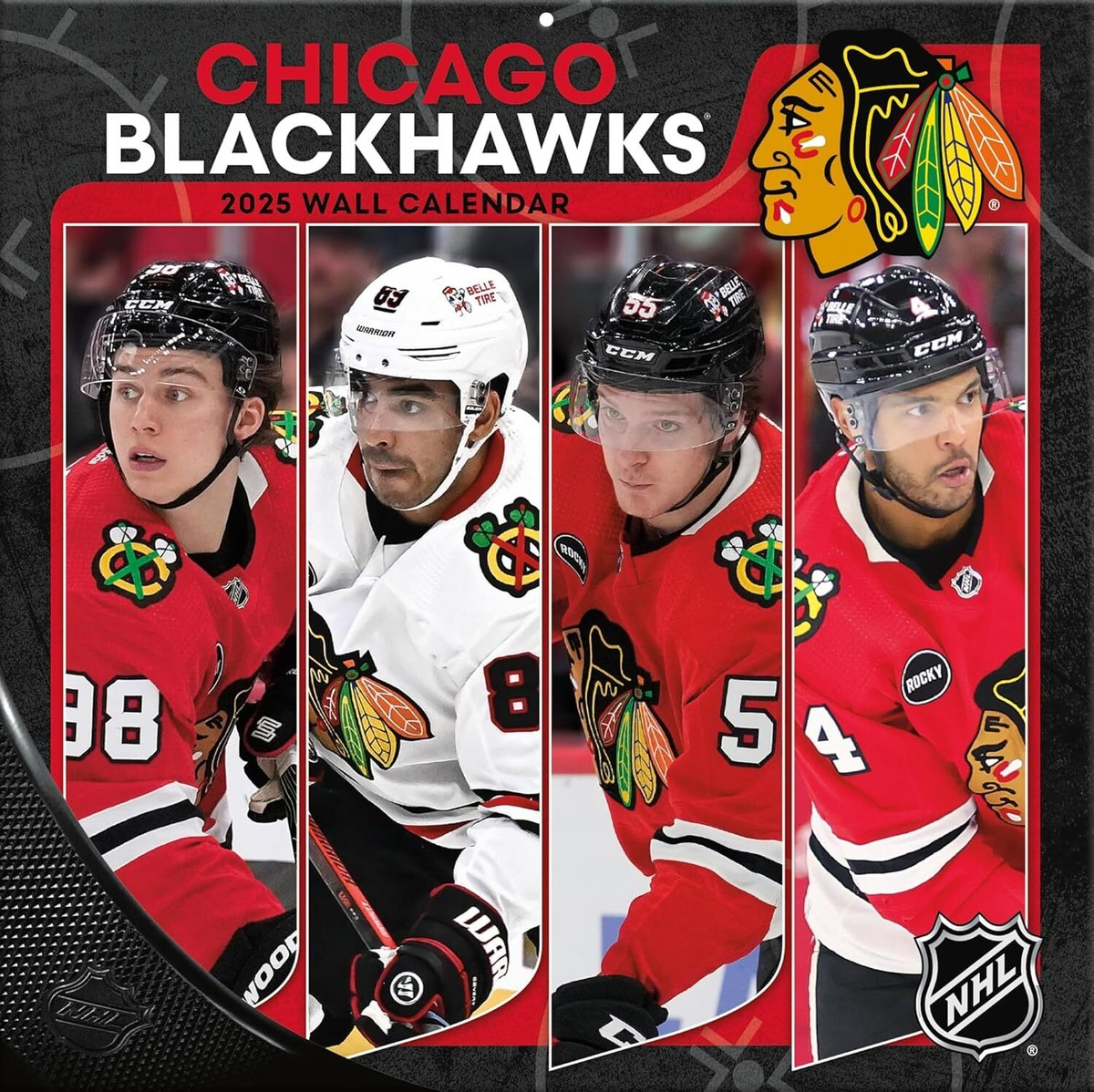 Chicago Blackhawks - 2025 Wall Calendar - Brand New - 11936 | Ebay regarding NHL Chicago Blackhawks 2025 Calendar Printable