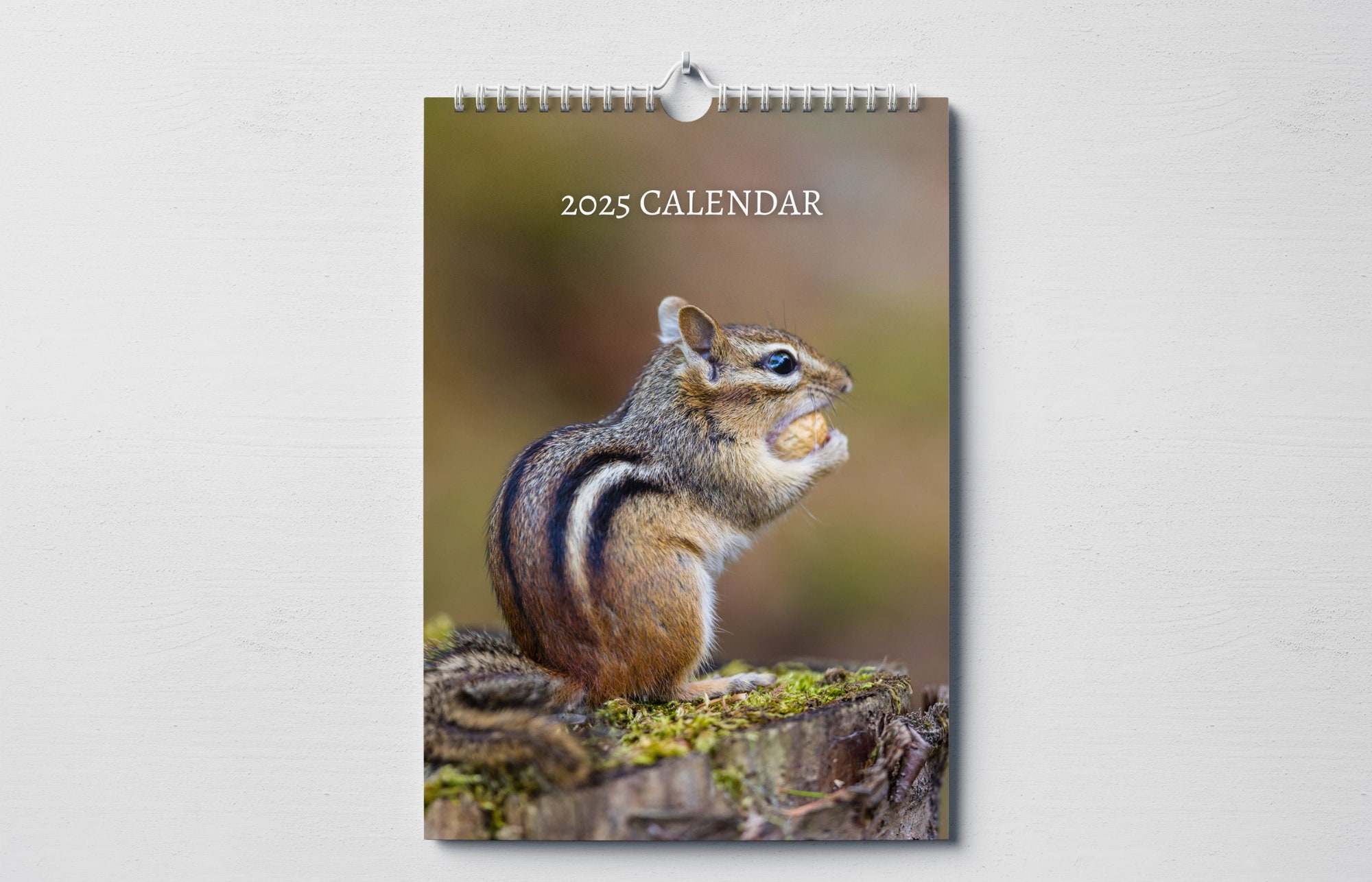Chipmunk Calendar 2025: Monthly Wall Calendar With Notes, Hanging intended for Chipmunks Gone Nuts 2025 Calendar Printable