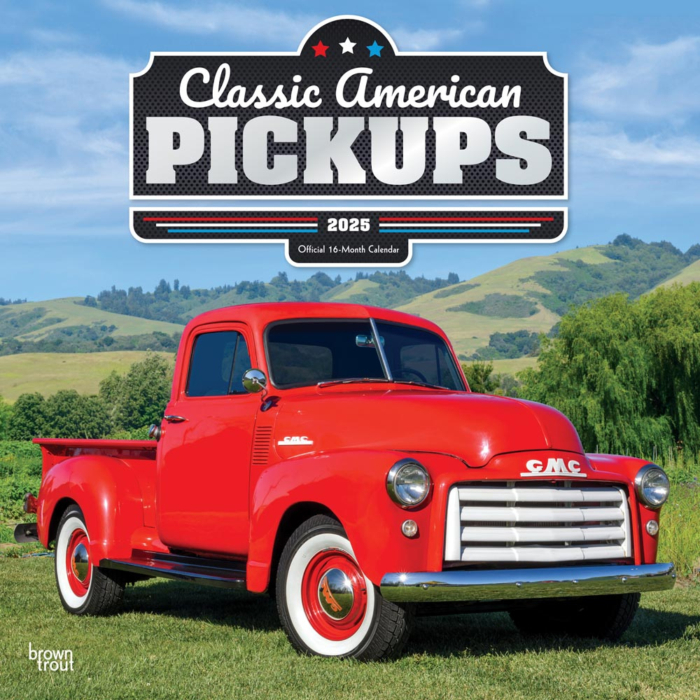 Classic American Pickups Official | 2025 12 X 24 Inch Monthly intended for Pickups Classic 2025 Calendar Printable