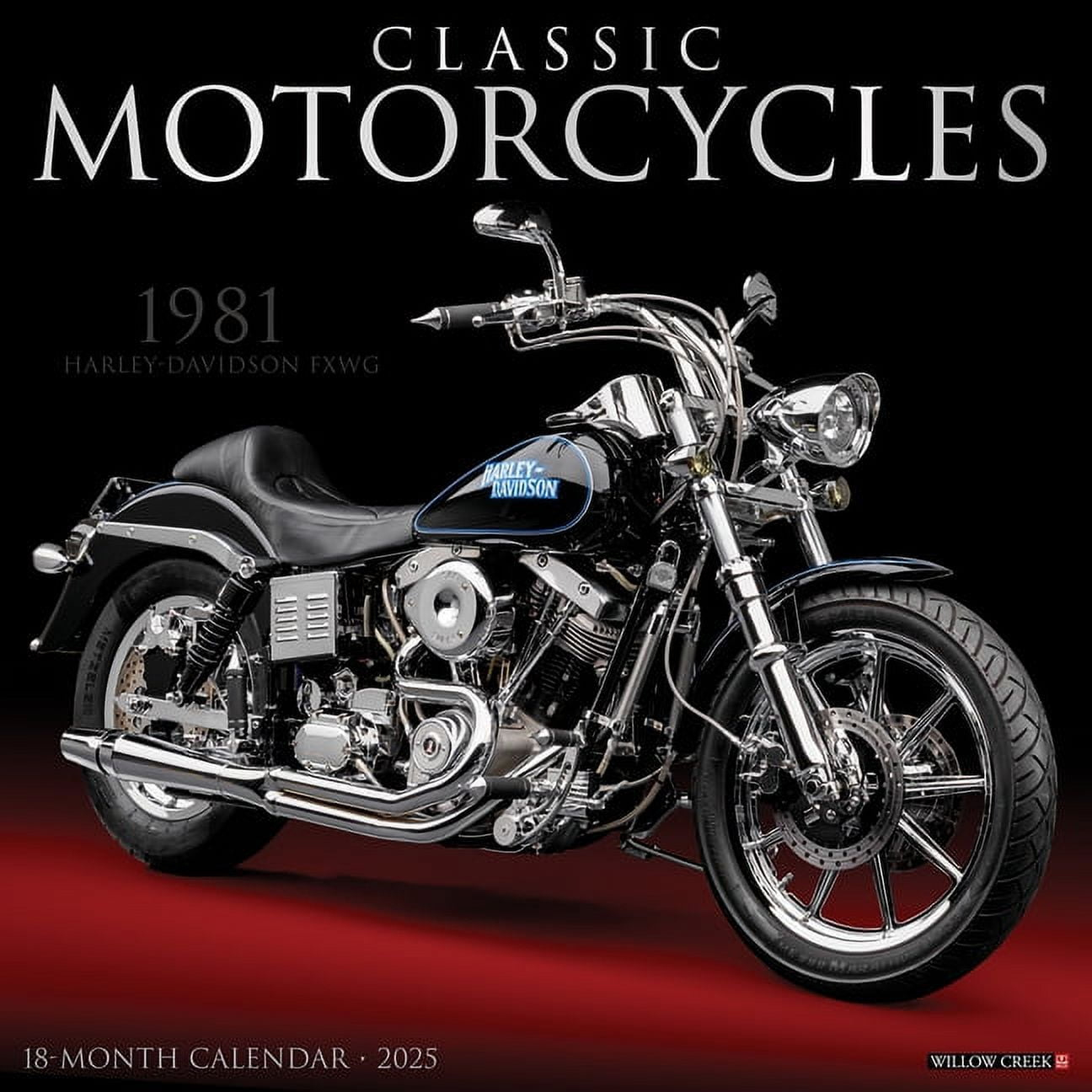 Classic Motorcycles 2025 12 X 12 Wall Calendar, (Paperback) regarding Classic Cruisin And Chrome 2025 Calendar Printable
