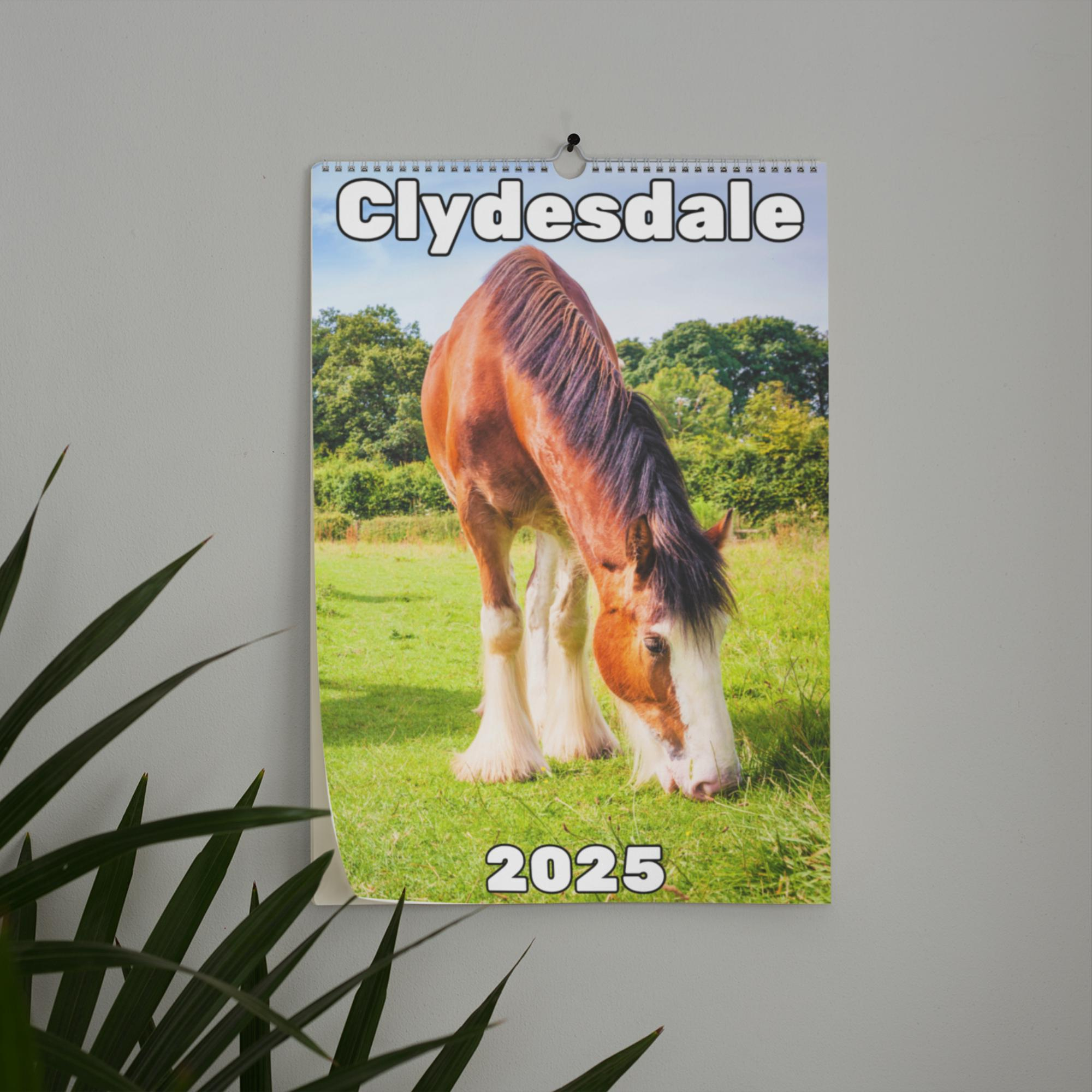 Clydesdale Wall Calendar 2025 - Etsy throughout Clydesdales Horses 2025 Calendar Printable