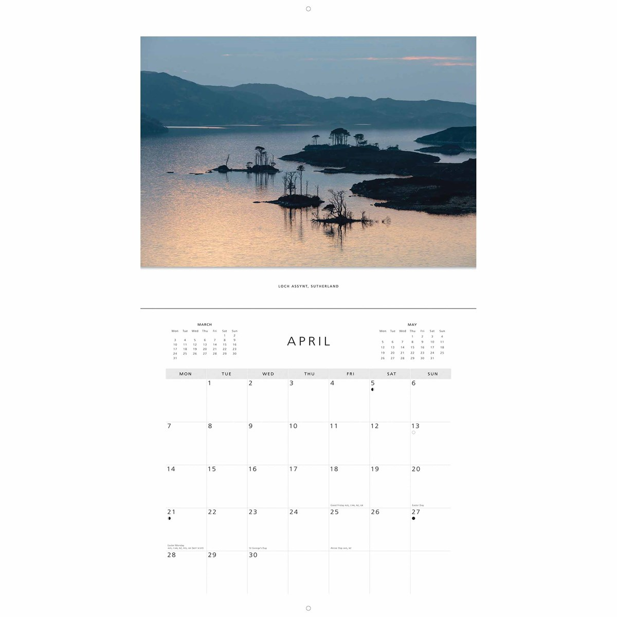 Colin Baxter, Scottish Highlands Calendar 2025 with Scottish Highlands 2025 Calendar Printable