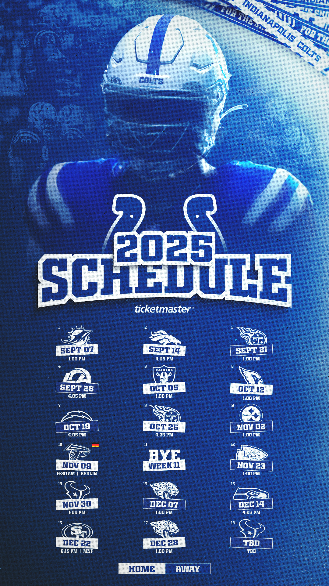 Colts Schedule | Indianapolis Colts - Colts in Nfl Indianapolis Colts 2025 Calendar Printable