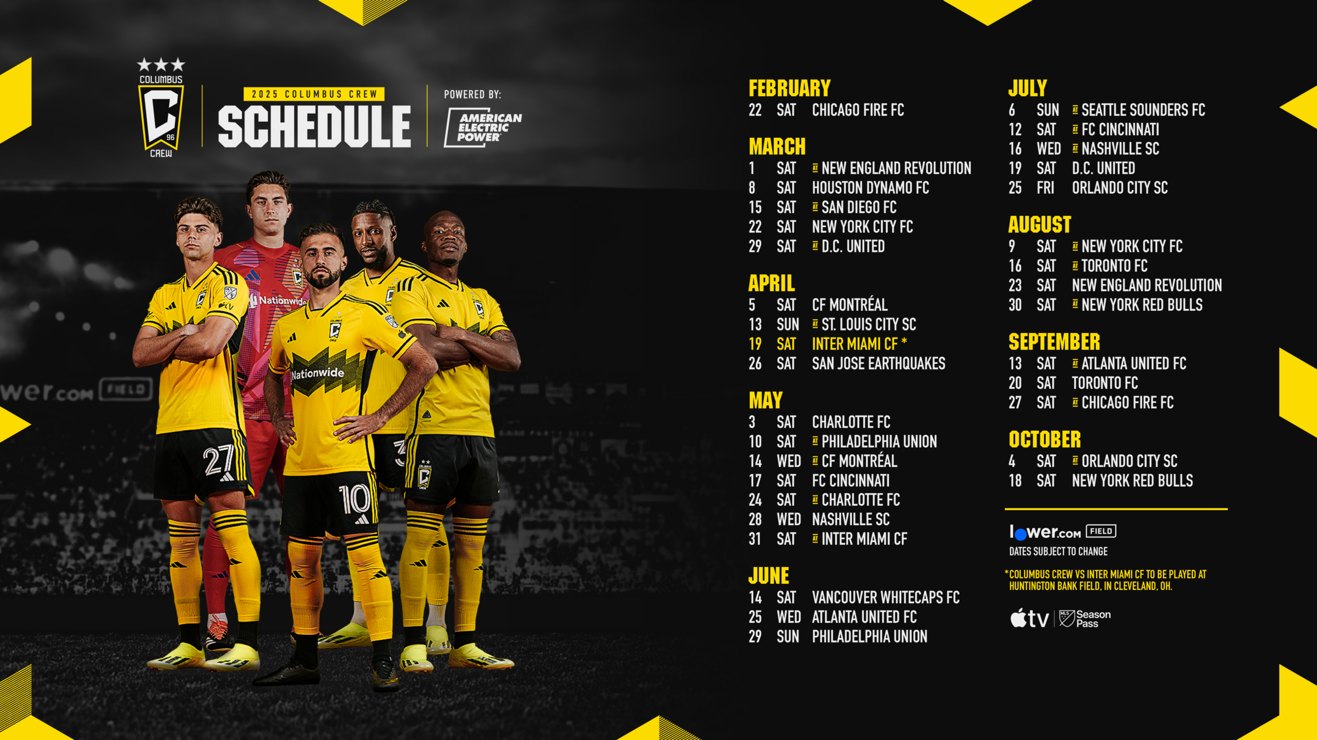 Columbus Crew | Schedule intended for Mls Columbus Crew Fc 2025 Calendar Printable