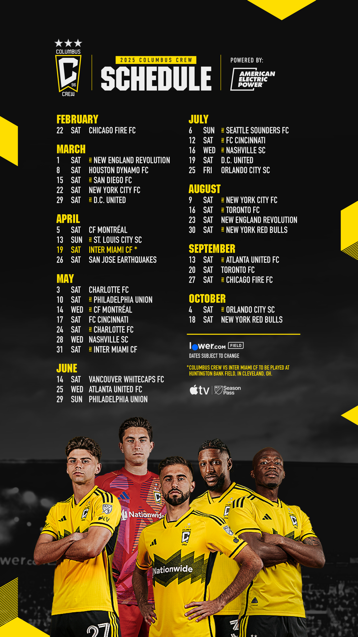 Columbus Crew | Schedule regarding Mls Columbus Crew Fc 2025 Calendar Printable