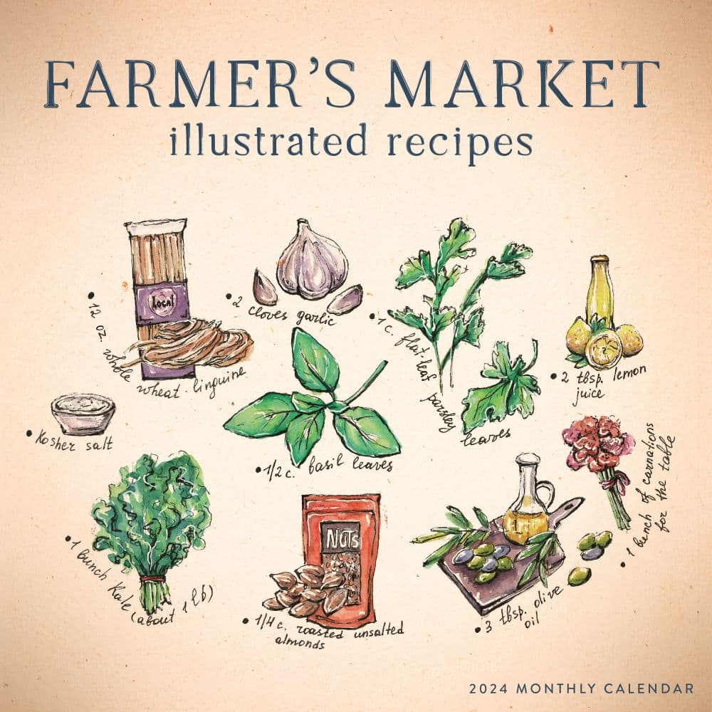 Cooking with regard to Farmers Market Illustrated Recipes 2025 Calendar Printable