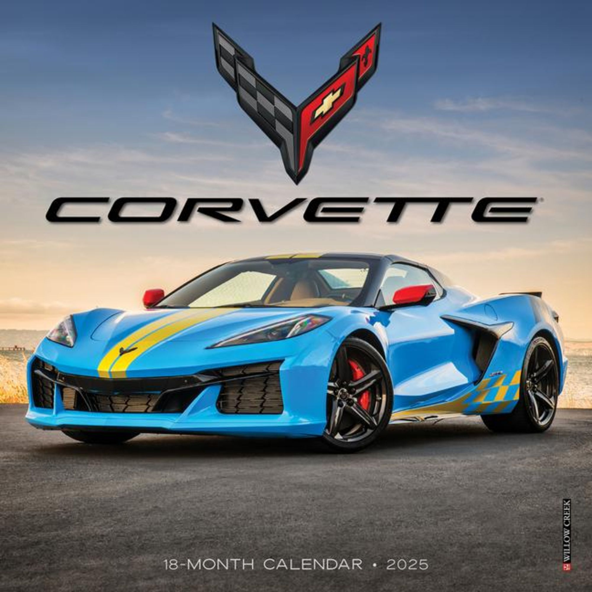 Corvette 2025 7 X 7 Mini Wall Calendar throughout Corvette 2025 Calendar Printable