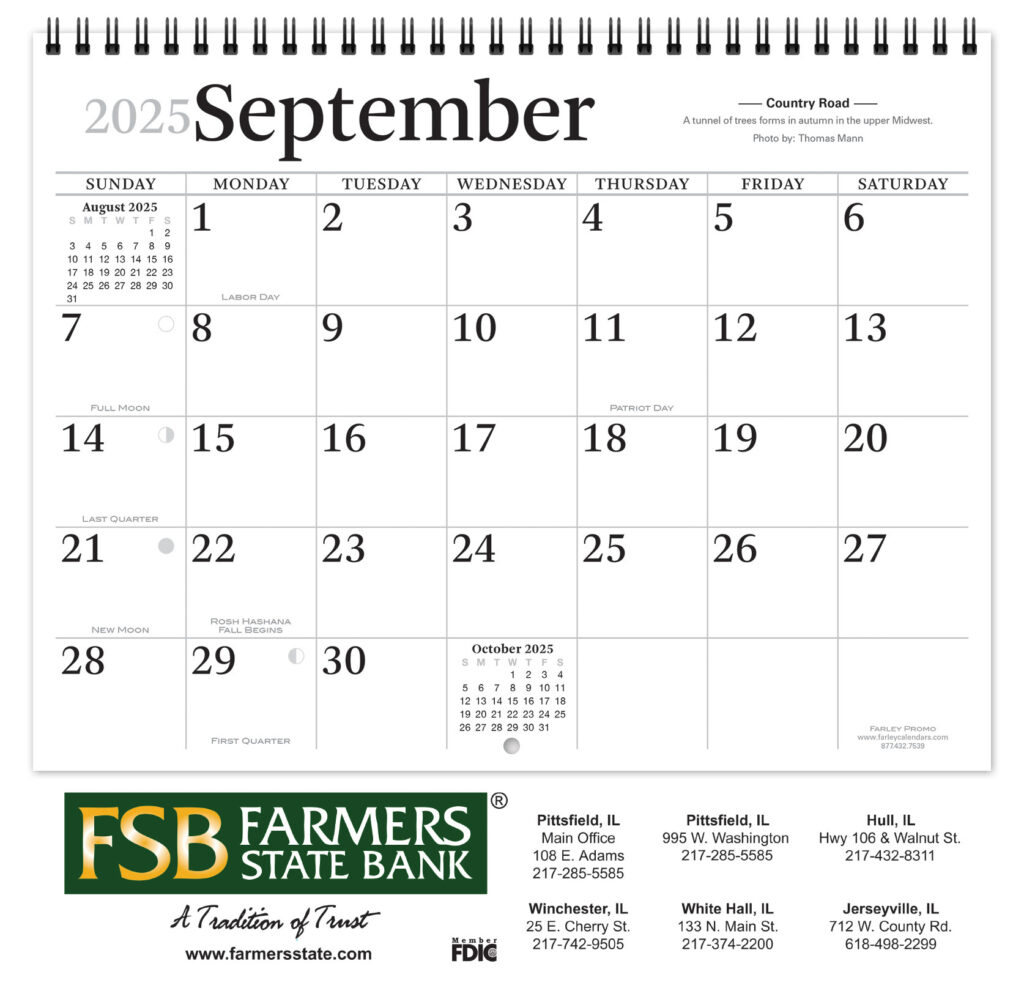 Country Roads Promotional Calendar | The Farley Calendar Company intended for Country Roads 2025 Calendar Printable