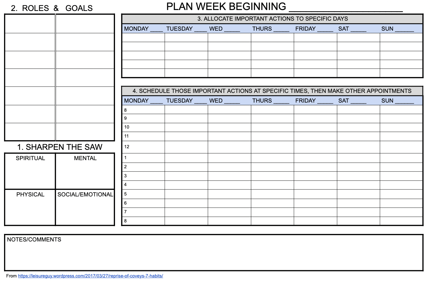 Covey&amp;#039;S 7 Habits – Later On inside 7 Habits Franklin Covey 2025 Calendar Printable
