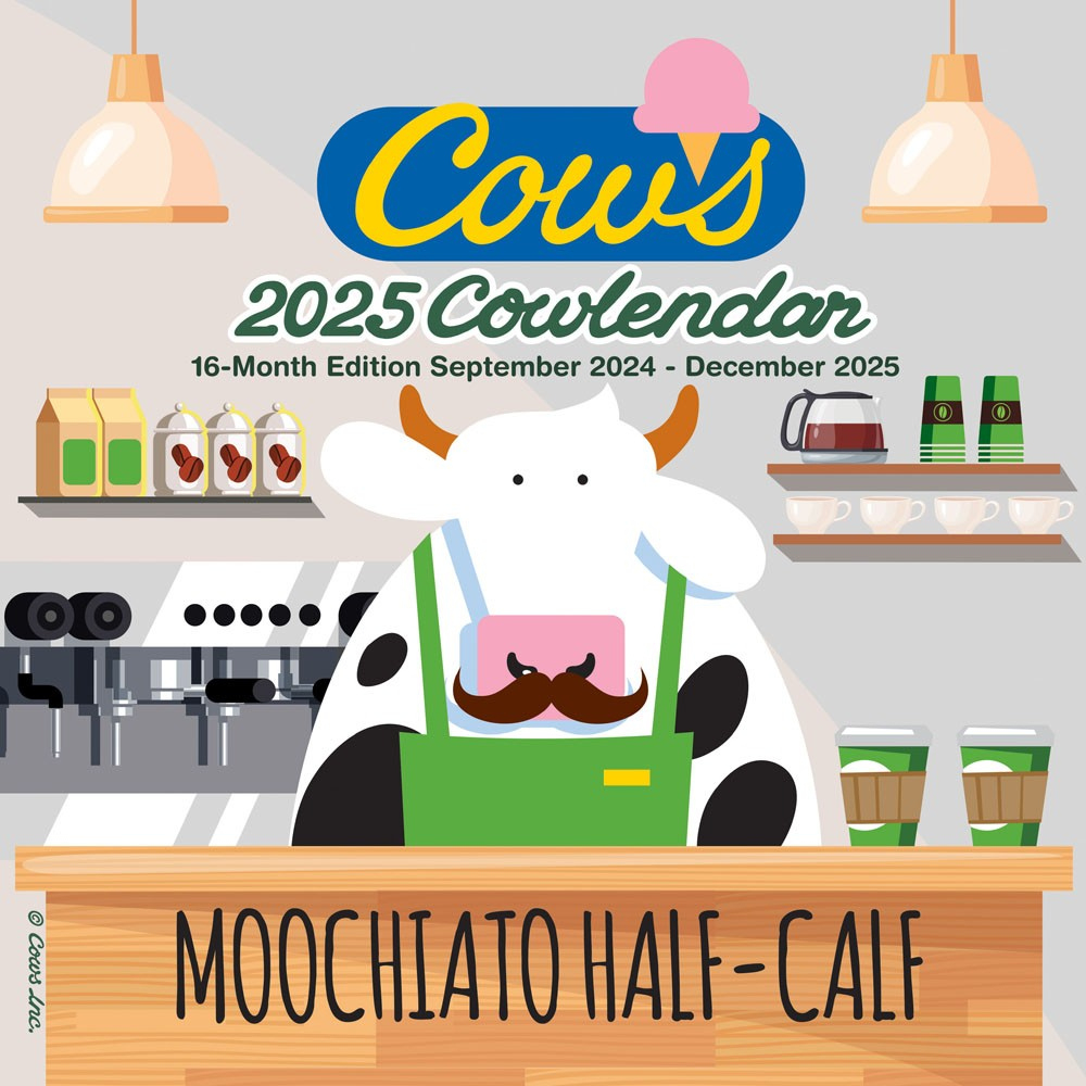 Cows Creamery Official | 2025 12 X 24 Inch Monthly Square Wall inside Cows Cows Cows Special Edition 2025 Calendar Printable