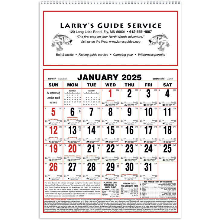 Land of 10000 Lakes Minnesota 2025 Calendar Printable