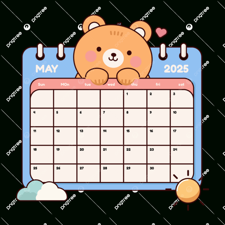 Black Bears 2025 Calendar  Printable