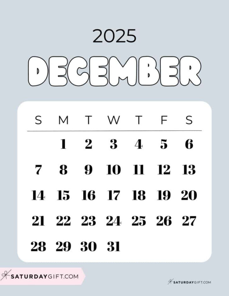 Point of Light 2025 Calendar Printable