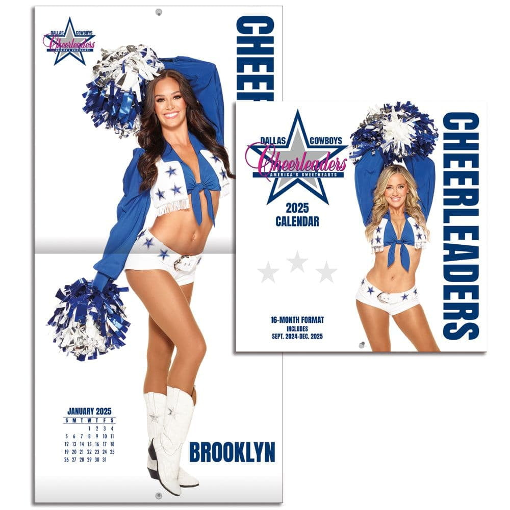 Dallas Cowboys 2025 12&amp;quot; X 12&amp;quot;-Cheerleaders Cameo Wall Calendar inside NFL Dallas Cowboys Cheerleaders 2025 Calendar Printable