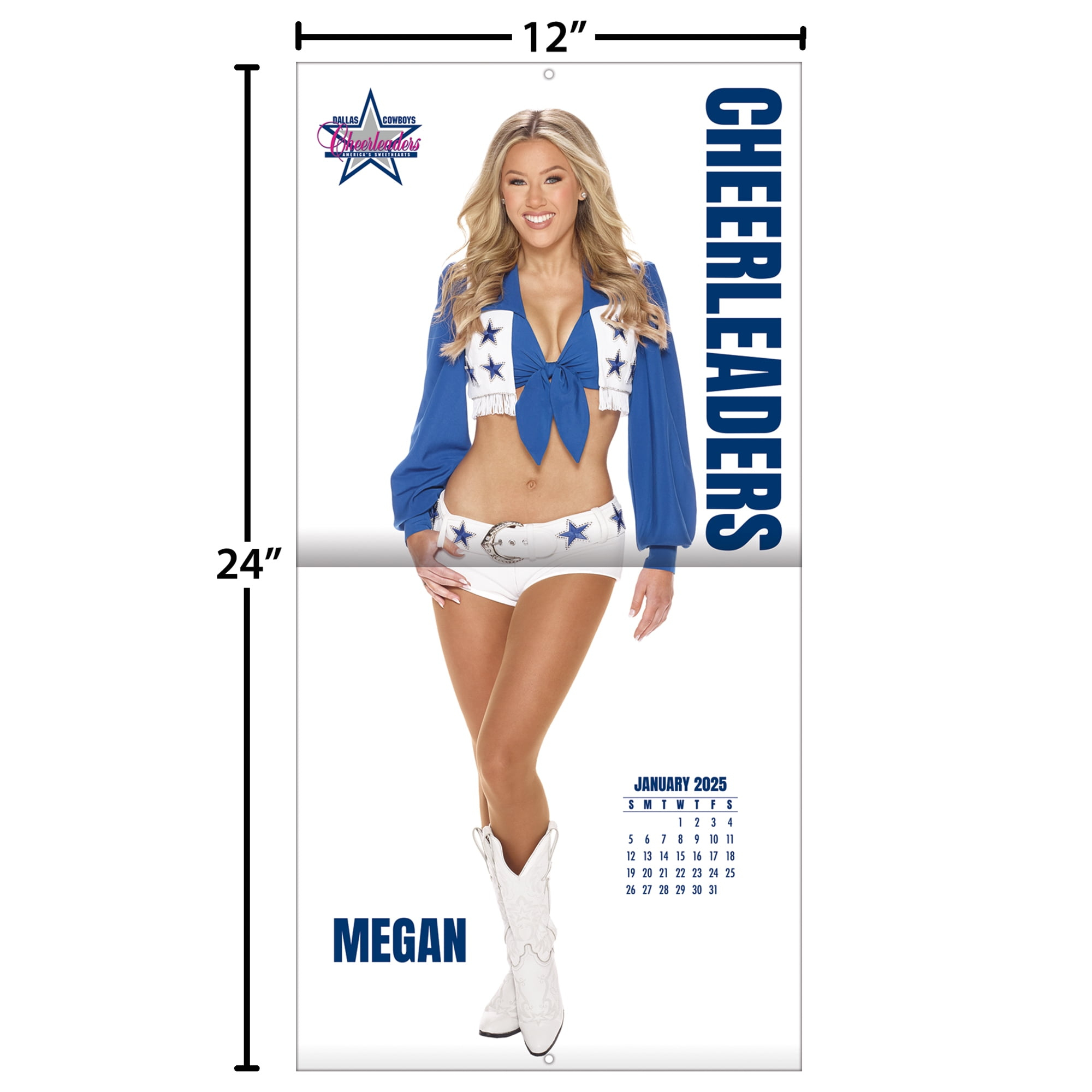 Dallas Cowboys 2025 12&amp;quot; X 12&amp;quot;-Cheerleaders Cameo Wall Calendar regarding Dallas Cowboys Cheerleaders 2025 Calendar Printable