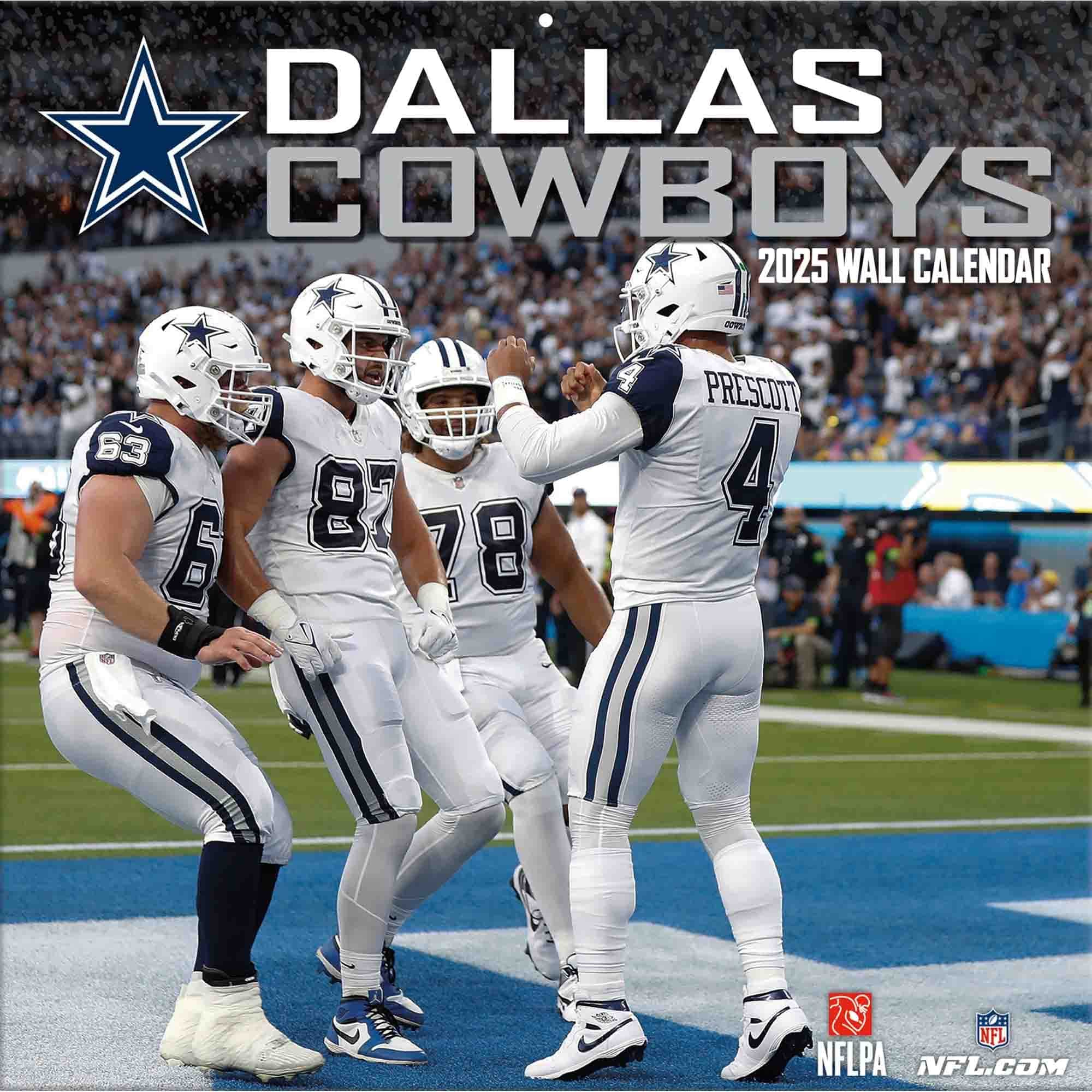 Dallas Cowboys 2025 Team Nfl Wall Calendar | Cheap Trucknspring pertaining to NFL Dak Prescott 2025 Calendar Printable