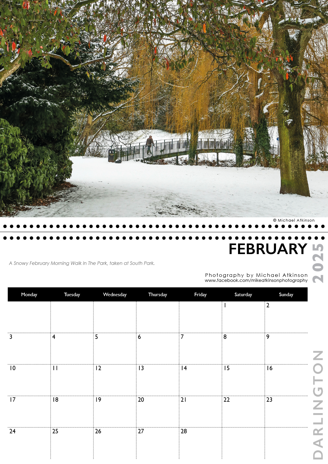 Darlington 2025 intended for South Park 2025 Calendar Printable