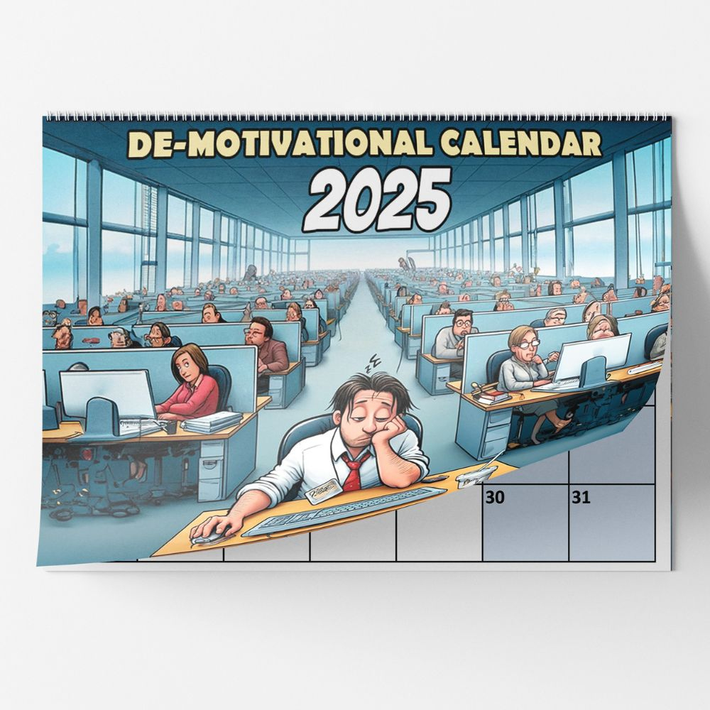 Demotivational Calendar 2025 - Hilarious Wall Calendar within Demotivational 2025 Calendar Printable