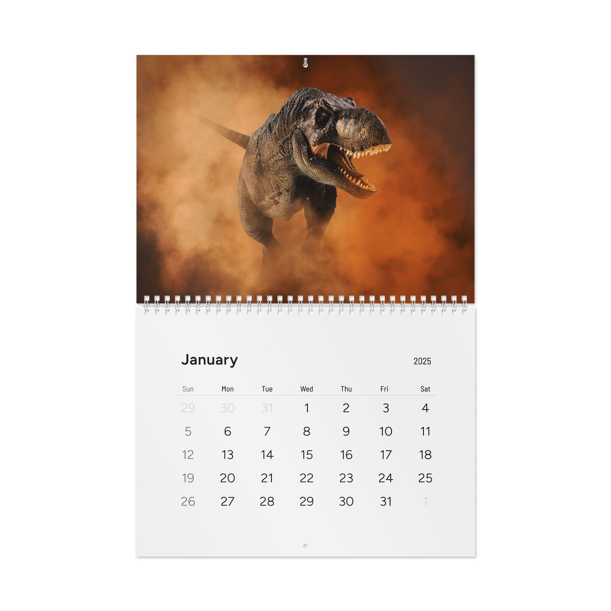Dinosaur Desk Calendar - Etsy for Dinosaurs Art 2025 Calendar Printable