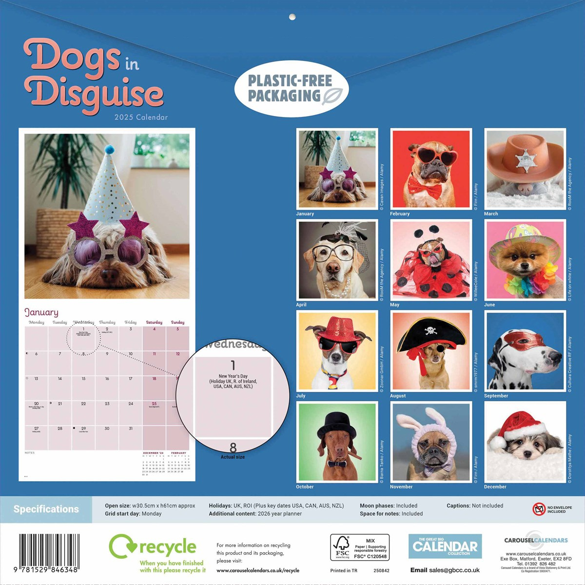 Dogs In Disguise Calendar 2025 inside Dogs in Disguise 2025 Calendar Printable