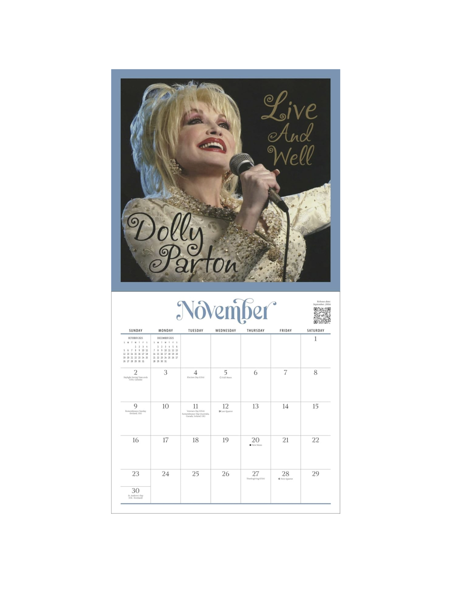 Dolly Parton Wall Calendar 2025 - Home within Dolly Parton 2025 Calendar Printable