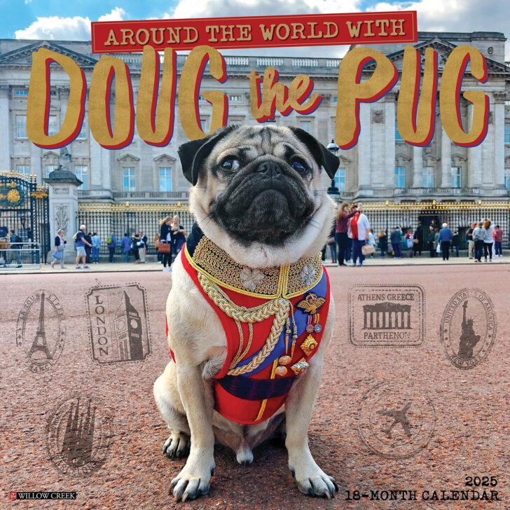 Doug the Pug 2025 Calendar Printable